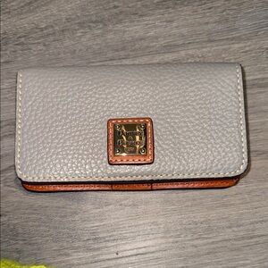 Dooney & Bourke Pebble Grain Small Flap Credit Card Wallet